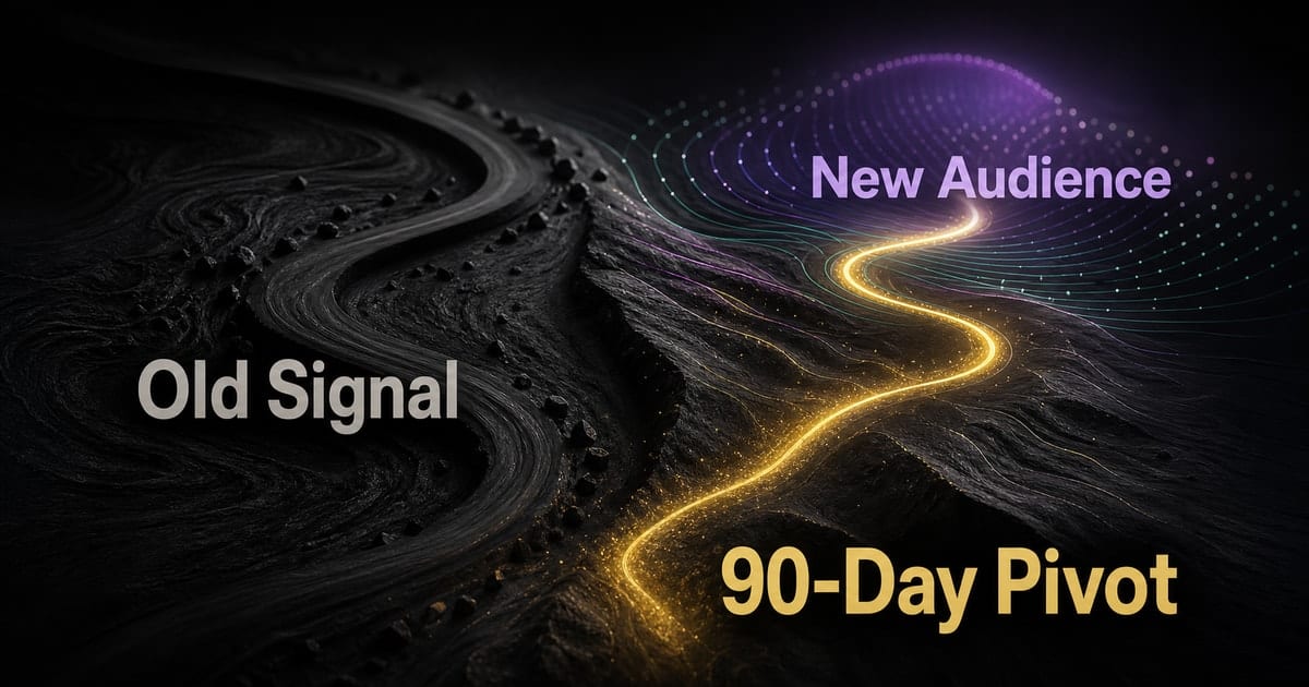 Dark editorial infographic for Apple Music Genre Pivot Strategy [2026]
