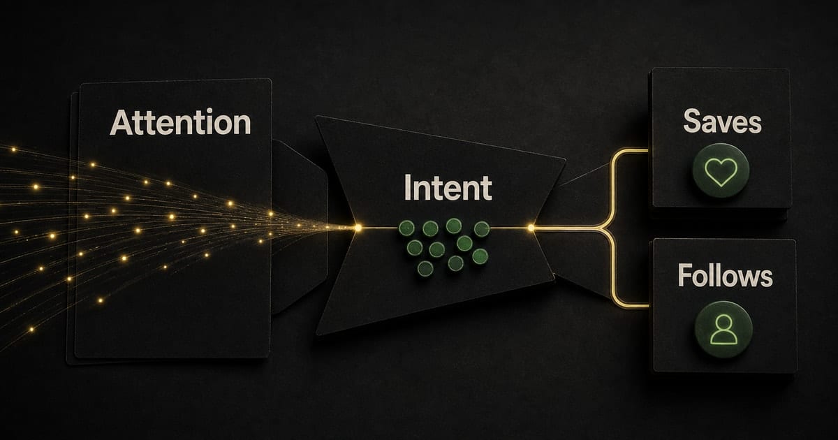Dark editorial strategy-room illustration for Music Promozione: Convert Attention Into Intent [2026]