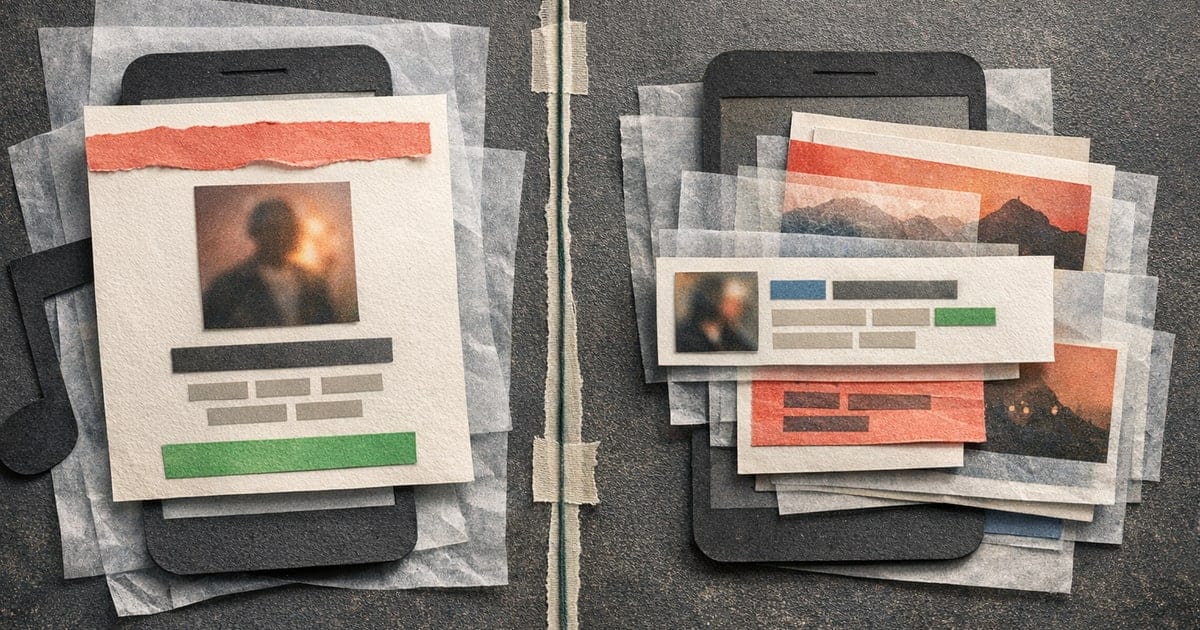 Editorial split comparison of two paper phone placements for a Spotify Marquee versus Showcase guide.